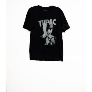 Tupac Praying Hands Graphic Tee - Black